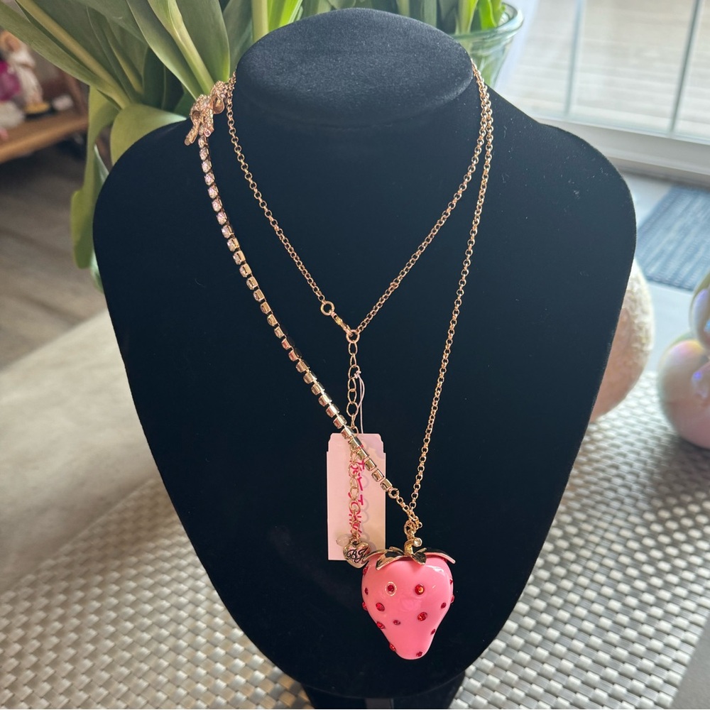 Betsey Johnson Pink Strawberry